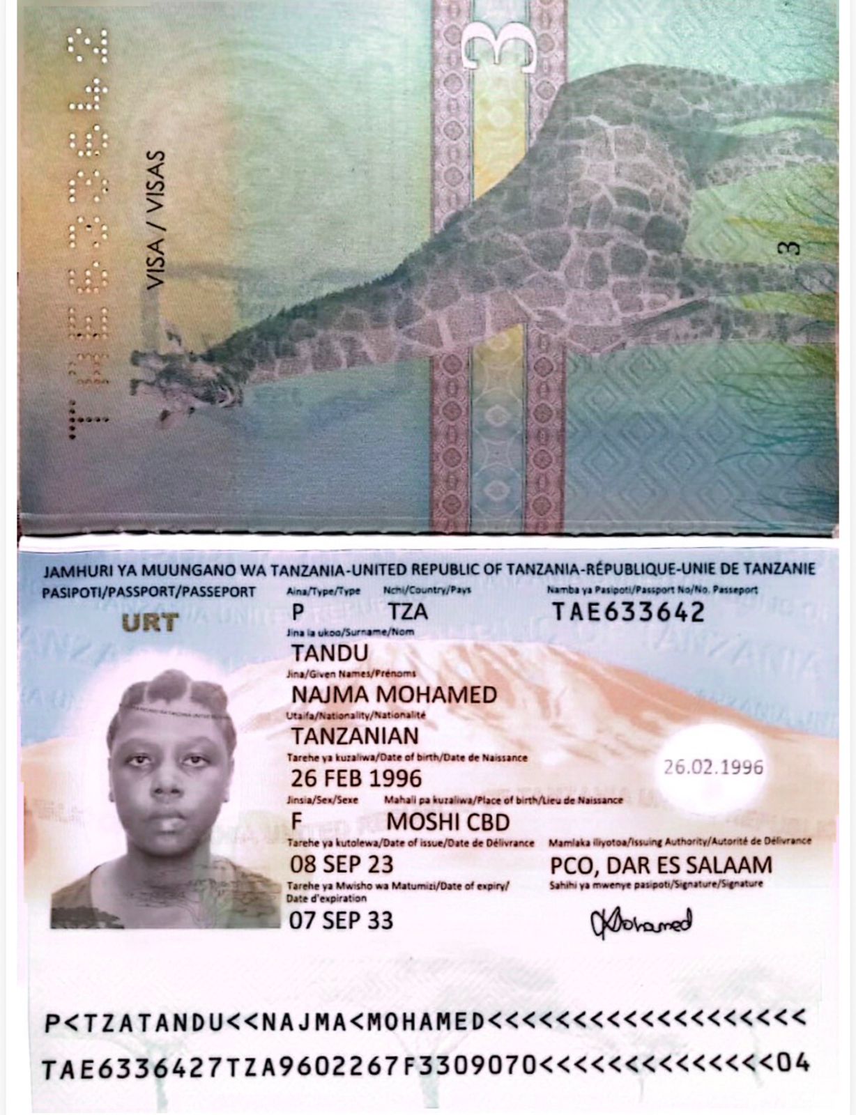 NAJMA MOHAMED TANDU